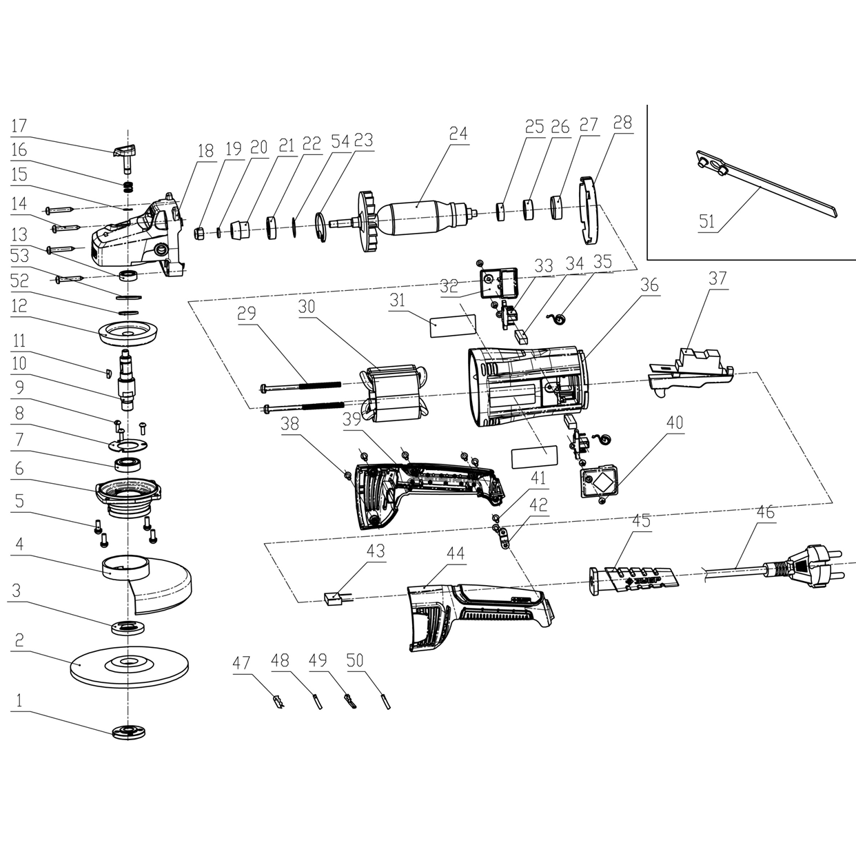 УШМ (Болгарка), 150 мм, компакт УШМ-150-1405