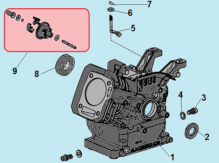 7 ЦИЛИНДР - МАГНЕТО КУЛЬТИВАТОР CHAMPION ВC6712