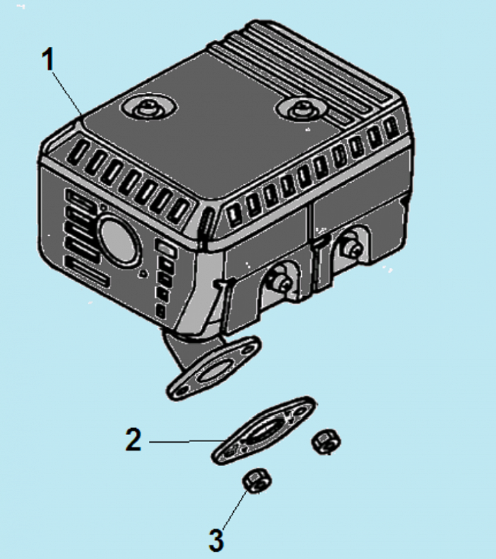 12 ГЛУШИТЕЛЬ МОТОПОМПА CHAMPION GTP80