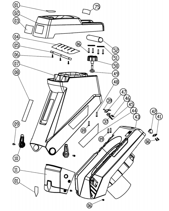 2 КОРПУС ИЗМЕЛЬЧИТЕЛЬ ЭЛЕКТРИЧЕСКИЙ CHAMPION SH251