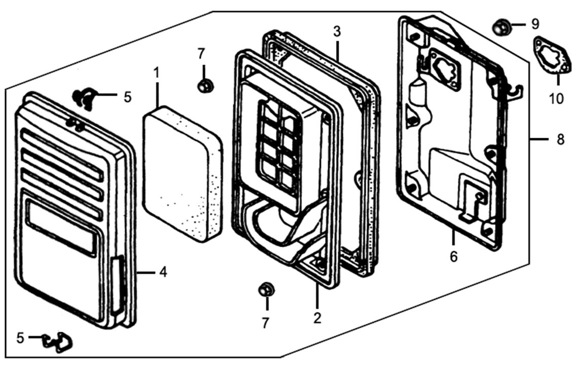 ЗАПЧАСТИ ДЛЯ ГЕНЕРАТОРА БЕНЗИНОВОГО ELITECH БЭС 5000РС (ФИЛЬТР ВОЗДУШНЫЙ)