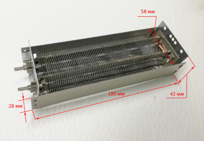 Нагревательный элемент СТИЧ 500W L=180мм для OK-500C PNV