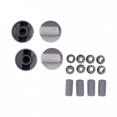 Ручка переключения плиты универсальная, серебристая, комплект 4шт, WL1030